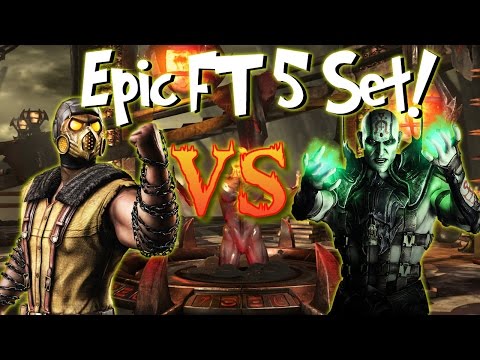 EPIC FT5 SET!! SoS Luigi (Scorpion) vs ANBU GetReked (Quan Chi) | Mortal Kombat X