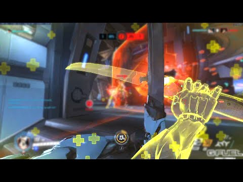 Necros Dominating as Genji and Echo gameplay! [ Overwatch Season 32 Top 500 ]