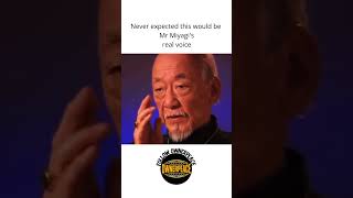 Mr Miyagi&#39;s Real Voice Will Surprise You! #miyagi #karate