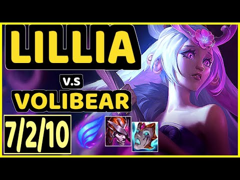 LILLIA vs VOLIBEAR - 7/2/10 KDA JUNGLE GAMEPLAY - EUW Ranked GRANDMASTER