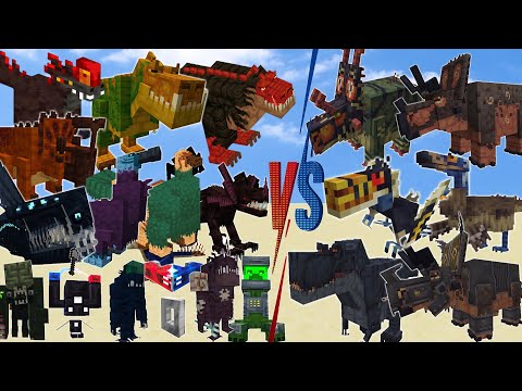Alex's Caves VS The Dawn Era - Minecraft Mob Battle