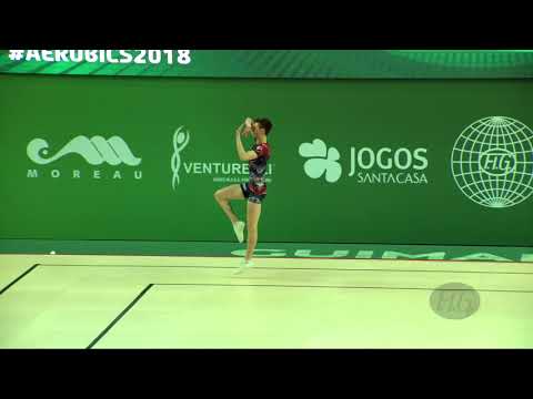 PATTERI Marcello (ITA) - 2018 Aerobic Worlds, Guimaraes (POR) - Individual Men Qualifications