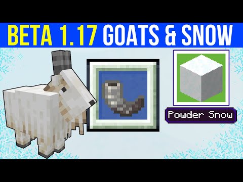 Minecraft Beta 1 17 Mountain Goats Powder Snow Minecraft Beta 1 17 Mountain Goats Powder Snow