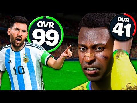 Ich habe alle in ihrer Blütezeit dargestellt, außer Pelé.