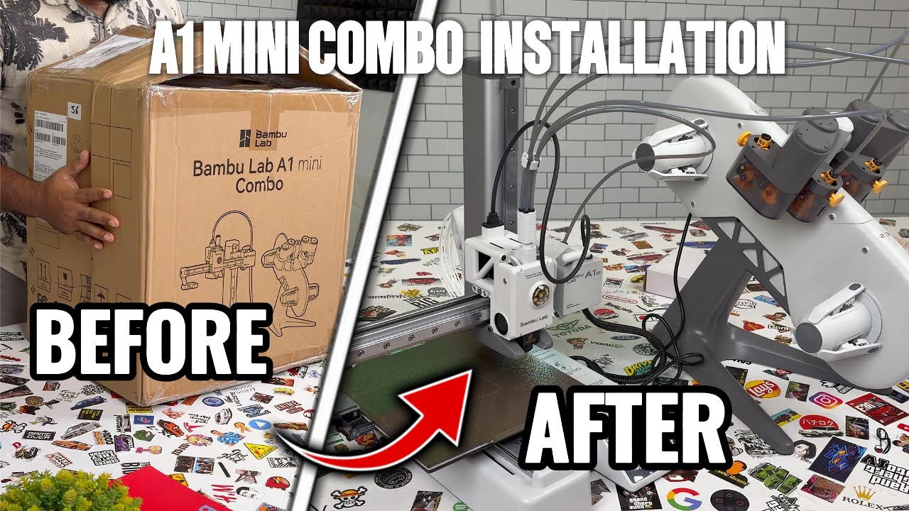 Bambu Labs A1 Mini Combo Unboxing and Installation !