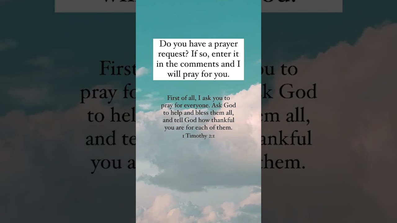 Do you have a prayer request?