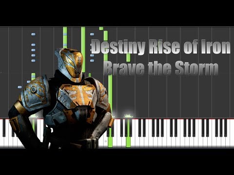 Destiny Rise of Iron - Brave the Storm - 2 Pianos Tutorial