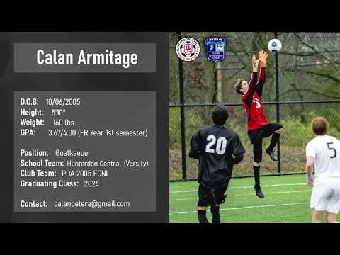 Calan Armitage - 2020 College Soccer Goalkeeper Recruiting Highlight Video - Class of 2024