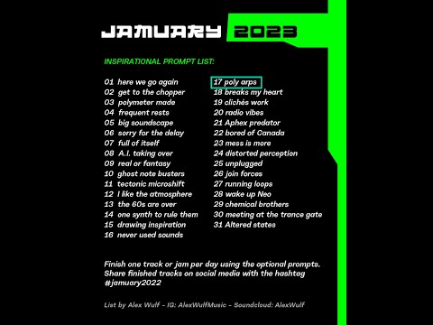 Jamuary2023 the Seventeenth "poly arps"