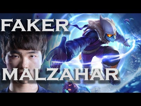 FAKER PICKS MALZAHAR VS RYZE MID! FAKER SAVE PICK MALZAHAR!