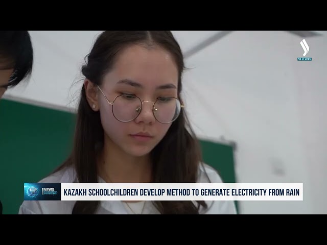 Kazakh schoolchildren develop method to generate electricity from rain