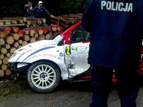 Wypadek na 56. Rajdzie Wisły 2010