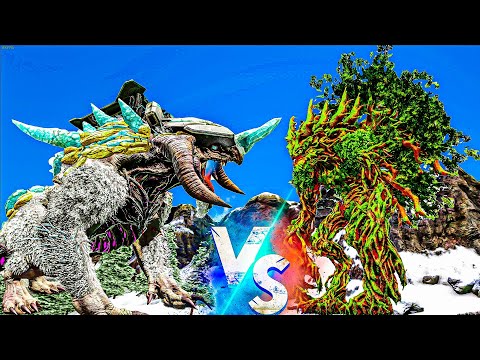 Ice Titan VS Forest Titan  | ARK: Extinction
