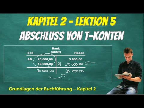 Abschluss von T-Konten in 3 einfachen Schritten - So schließt du jedes T-Konto mit Schlussbestand ab