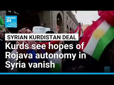 Kurds march in Iraqi Kurdistan against Syrian government takeover of minority • FRANCE 24 English