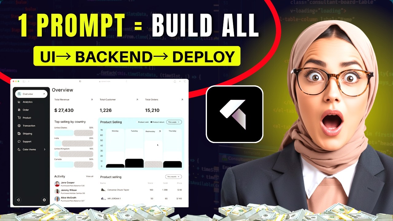 No Coding! Build & SELL Full Stack AI SaaS (Auto Backend + Database + Deploy)