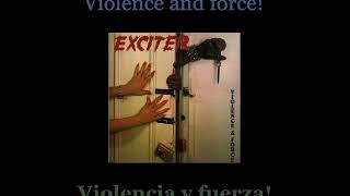 Exciter - Violence & Force - Lyrics / Subtitulos en español (Nwobhm) Traducida