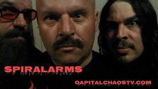 SPIRALARMS (interview) Part 1 @ Soundwave Studios on Capital Chaos TV
