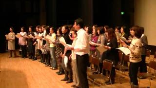 秦万里子コーラス隊練習　2011年2月17日