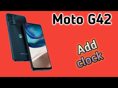 Clock Add On Home Screen, Clock Setting In Moto G42, How To Use Clock On Home Screen In Moto