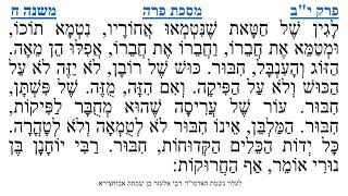 מסכת פרה פרק י"ב משנה ח