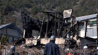 2月17日【びわ湖放送ニュース】大津市で住宅２棟全焼１人死亡　高齢女性と連絡取れず