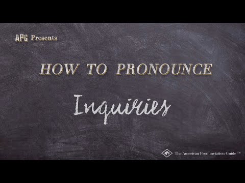 How to Pronounce Inquiries (Real Life Examples!)