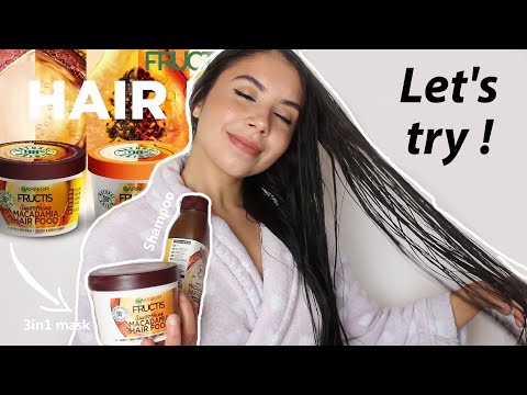 I tried GARNIER Fructis HAIR FOOD MACADAMIA Hair MASK and Shampoo on dry damaged hair | worth it ?