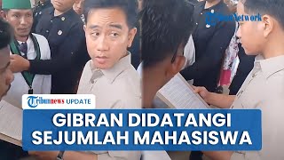 Sejumlah Mahasiswa Datangi Wapres Gibran saat Kunker di Maluku Utara, Serahkan 8 Poin Tuntutan