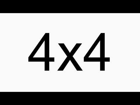 Part of a video titled How to pronounce 4x4 - YouTube