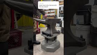 444 lb Soderfors Swedish paragon anvil sound test with new base