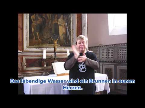 Pfingsten am Vorabend - Johannes 7,37-39 in Gebärdensprache