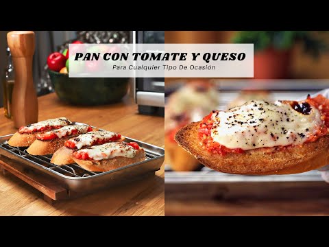 COMO HACER PAN CON TOMATE Y QUESO