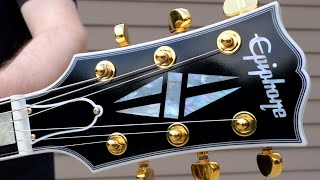 Video thumbnail for "Almost" the Perfect Epiphone! | 2024 Inspired by Gibson Custom 1959 ES-355 White Review by The Trogly's Guitar Show