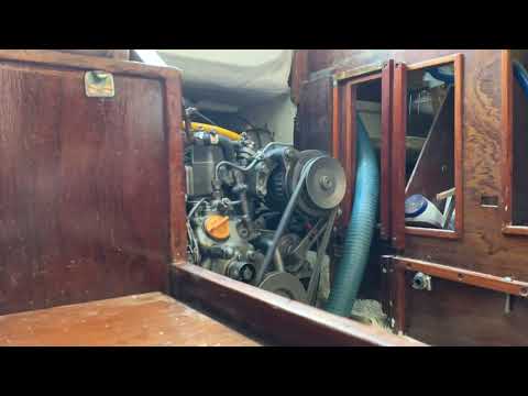 Yanmar 1GM10 First start with new exhaust valve seat, valves and reassembly after ten years.