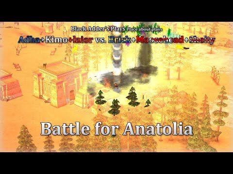 Battle for Anatolia - Adhafang+Kimo+laior vs. Brickhead+Moosehead_Lager+Shelty - Age of Mythology:TT