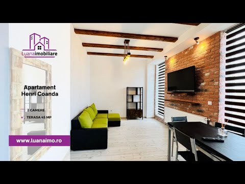 Apartament 2 camere cu terasa 45 mp | mobilat si utilat modern | Henri Coanda | video — Video
