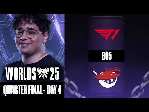 T1 vs ANYONE'S LEGEND | QUARTS DE FINALE DES WORLDS LOL 2025