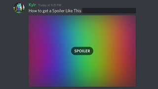 Discord How to Make Spoiler Image and Spoiler Text