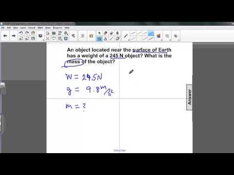 Dynamics - Mass, Weight, & Normal Force Q27