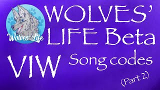 Roblox Wolves Life Beta Song Code Vip Youtube