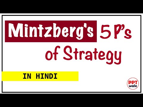 MINTZBERG'S 5P'S OF STRATEGY IN HINDI | Full Concept with Examples | Strategic Management SM | ppt