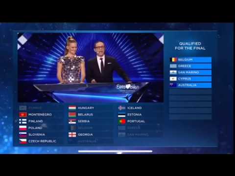 The qualifiers announcement of the first Semi-Final of the 2019 Eurovision Song Contest JURY SHOW