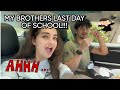 MY BROTHERS LAST DAY OF SCHOOL!! (HE'S DONE...VLOG)