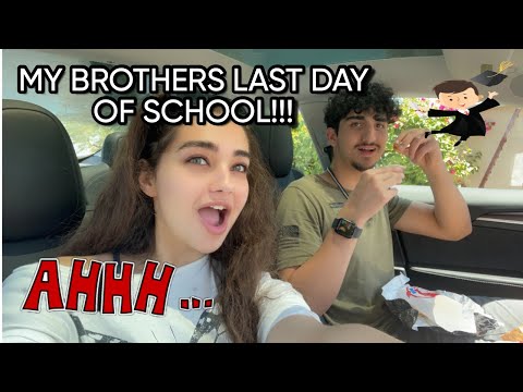 MY BROTHERS LAST DAY OF SCHOOL!! (HE'S DONE...VLOG)