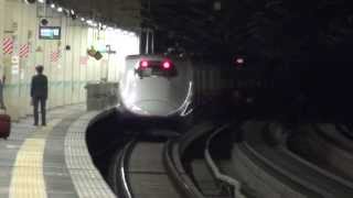 preview picture of video '【北上駅】E2系 東北新幹線やまびこ65号&はやて112号'