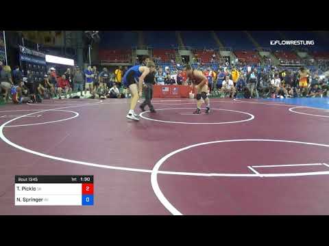 170 Lbs Rnd Of 32 Tate Picklo Oklahoma Vs Nolan Springer Wisconsin