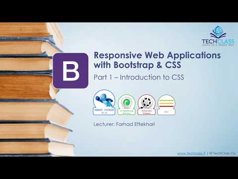 Responsive Web Applications with Bootstrap & CSS - Part1: Introduction to CSS
