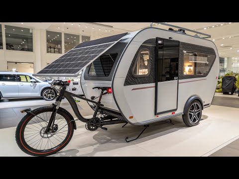 Bike-Powered Tiny Home on Wheels! 🛠️ Sustainable Camping Adventure 🚴‍♂️🌿