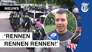 Rellen in Den Haag: ‘Allemaal paniek en veel gesloopt’